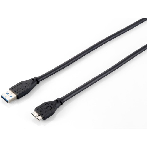 Equip cable usb 3.0 a microusb 128397 conectores macho / macho triple blindaje negro