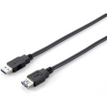 Equip cable usb 3.0 (alargo) m/h 2m negro