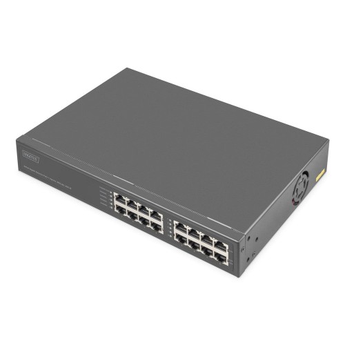 Digitus switch 8-port gigabitgabit poe + injektor 250w schw