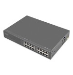 Digitus switch 8-port gigabitgabit poe + injektor 250w schw