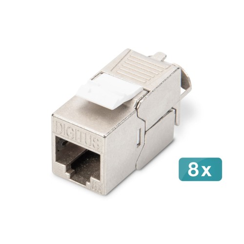 Digitus keymone jack cat6a rj45-lsa geschirmt 500mhz 8m
