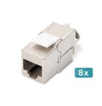 Digitus keymone jack cat6a rj45-lsa geschirmt 500mhz 8m