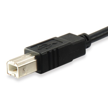 Equip cable usb tipo-c a usb tipo-b (impresora) m/m 1m negro  12888207 (carga 3a) velocidad 480mb/s