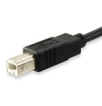 Equip cable usb tipo-c a usb tipo-b (impresora) m/m 1m negro  12888207 (carga 3a) velocidad 480mb/s