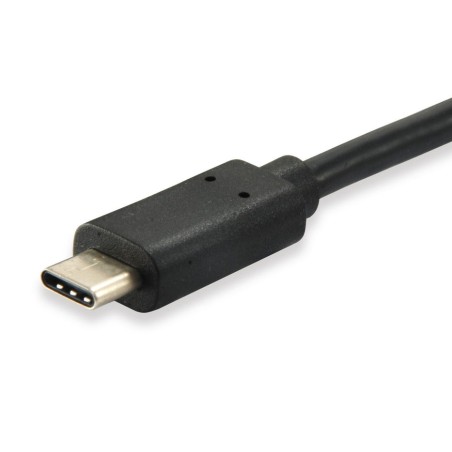 Equip cable usb tipo-c a usb tipo-b (impresora) m/m 1m negro  12888207 (carga 3a) velocidad 480mb/s