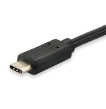 Equip cable usb tipo-c a usb tipo-b (impresora) m/m 1m negro  12888207 (carga 3a) velocidad 480mb/s