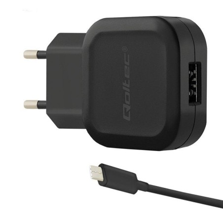 Qoltec cargador 12w 5v 2.4a usb  + cable usb tipo c