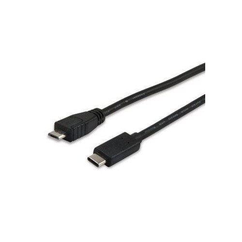 Equip cable usb tipo-c a usb tipo b micro b  1m  para carga (3a) o datos (480mb/s) 12888407