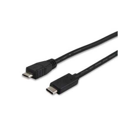 Equip cable usb tipo-c a usb tipo b micro b  1m  para carga (3a) o datos (480mb/s) 12888407