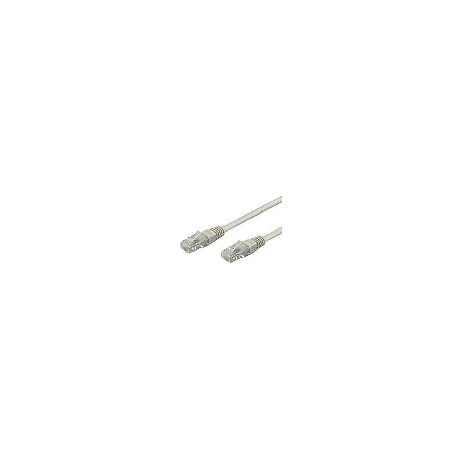 Goobay 68439 cat 6 patch cable, u utp, grey, 1m