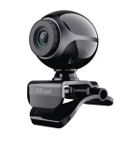 Trust webcam con microfono exis  usb2.0 con pinza ajustable negra / plata
