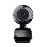 Trust webcam con microfono exis  usb2.0 con pinza ajustable negra / plata