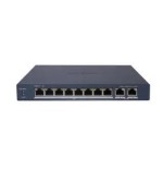 Switch 8 puertos poe gigabit  + 2 rj45 gigabit smart