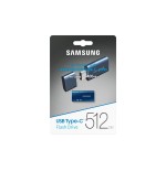 Samsung usb tipo c 512gb 400mb s read 110mb s write compact usb 3.2 gen1 flash blue