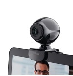 Trust webcam con microfono exis  usb2.0 con pinza ajustable negra / plata