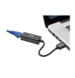 Tripp lite u336-000-r adaptador de red nic usb 3.0 a gigabit ethernet, 10mbps / 100mbps / 1000mbps, negro