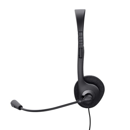 Auriculares trust primo chat con micrófono jack 3.5 negros