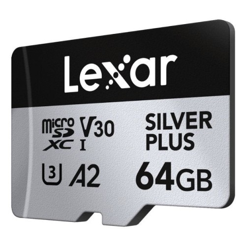 Lexar professional silver plus microsdxc uhs-i card 64 gb