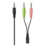 Auriculares trust primo chat con micrófono jack 3.5 negros