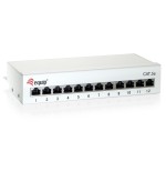 Equip patch panel de escritorio cat 6 apantallado 12 puertos blanco