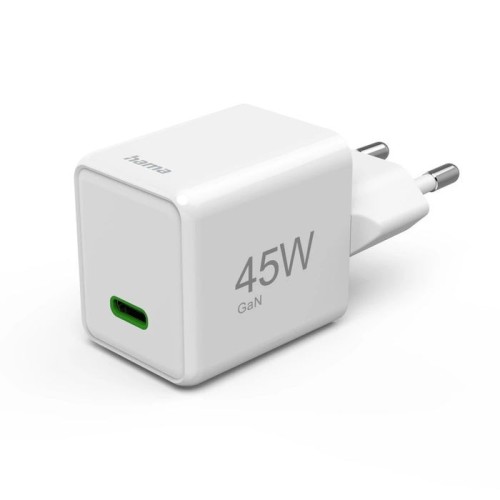 Hama cargador red eléctrica blanco usb-c 45w carga rápida