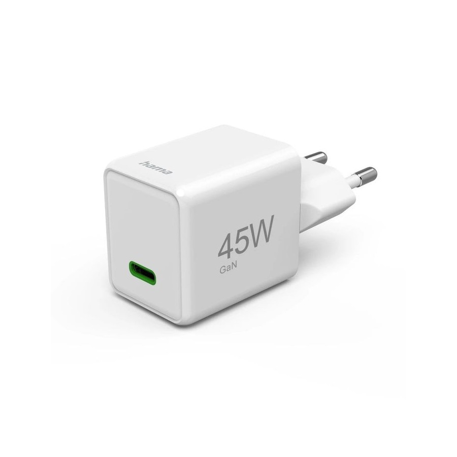 Hama cargador red eléctrica blanco usb-c 45w carga rápida