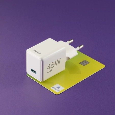Hama cargador red eléctrica blanco usb-c 45w carga rápida