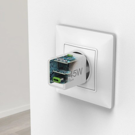 Hama cargador red eléctrica blanco usb-c 45w carga rápida