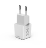 Hama cargador red eléctrica blanco usb-c 20w carga rápida