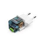 Hama cargador red eléctrica blanco usb-c 20w carga rápida