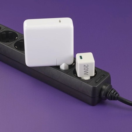 Hama cargador red eléctrica blanco usb-c 20w carga rápida