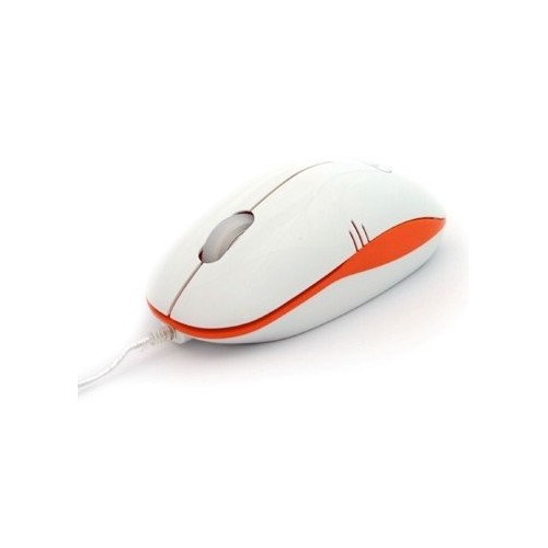 3free raton optico usb mcm101/wo blanco naranja