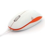 3free raton optico usb mcm101/wo blanco naranja