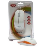 3free raton optico usb mcm101/wo blanco naranja