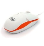 3free raton optico usb mcm101/wo blanco naranja