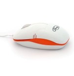 3free raton optico usb mcm101/wo blanco naranja