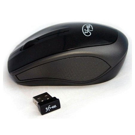 Raton 3free optico inalambrico usb negro 3f-mcw401