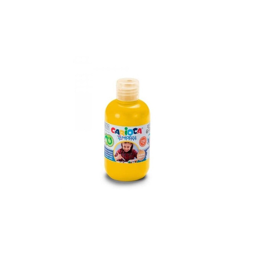 Carioca botella tempera 250ml - colores superlavables - faciles de mezclar - aplicable en materiales porosos - alta