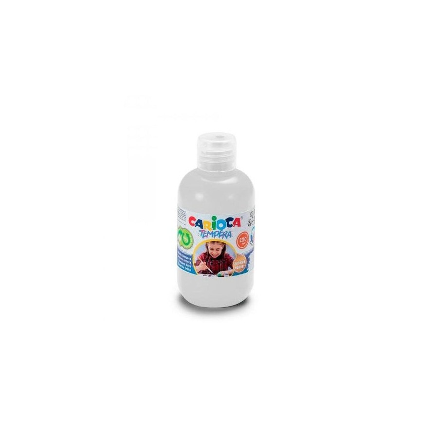 Carioca pack de 6 botellas de tempera - colores superlavables - faciles de mezclar - aplicable en materiales porosos -