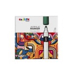Carioca plus pack de 8 marcadores acrilicos - punta 2mm  - colores surtidos