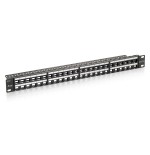 Equip patch panel vacio utp cat.6 48 puertos keystone slim 1u