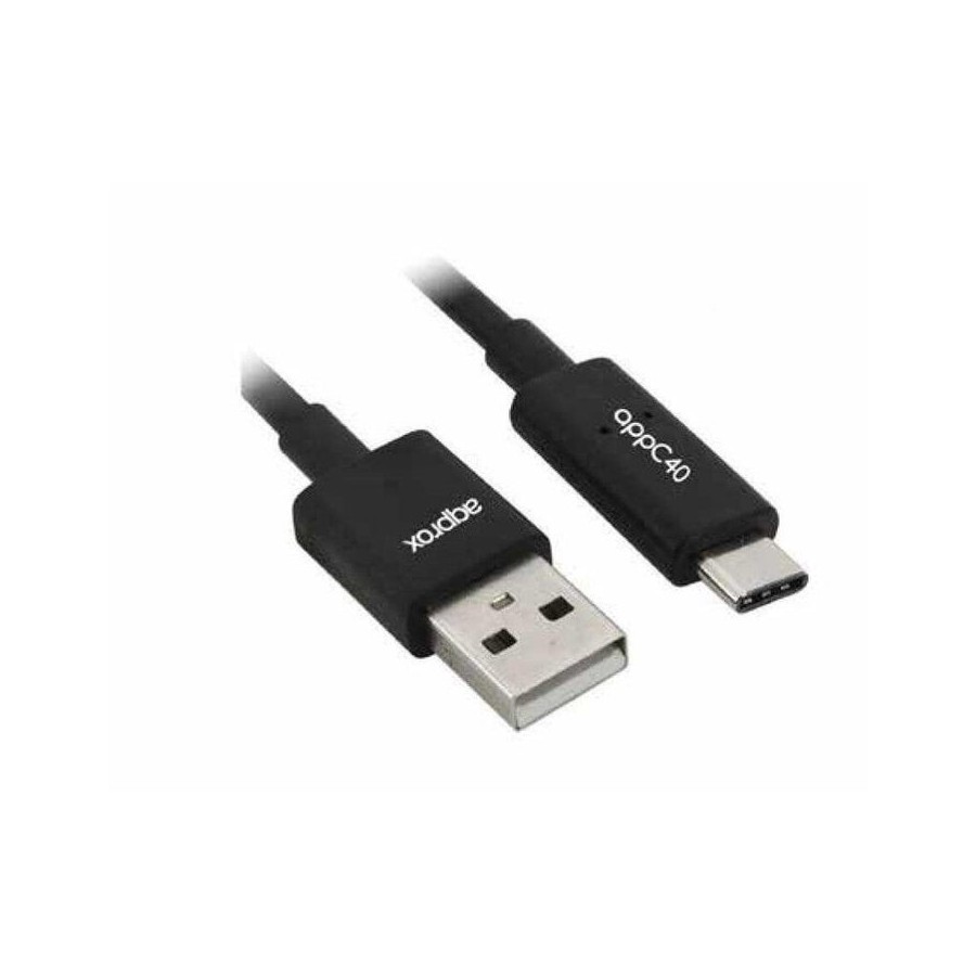 Approx cable usb 2.0 a usb tipo c 1m negro appc39