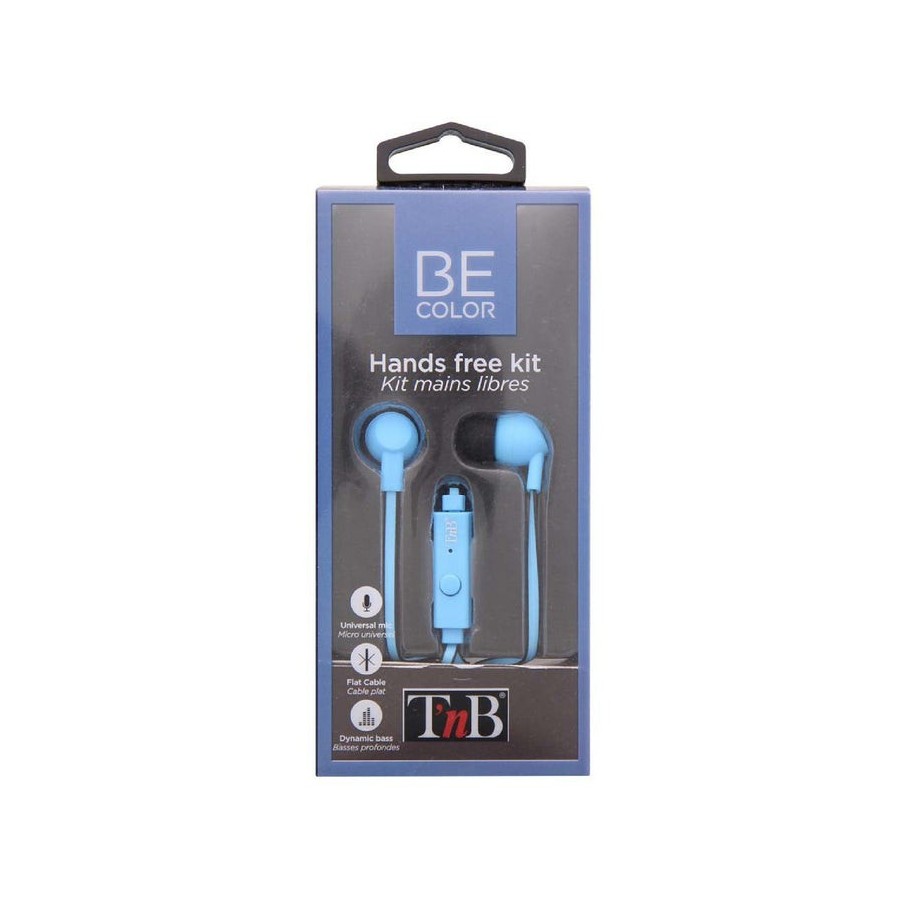 Tnb auriculares con cable be color jack azul