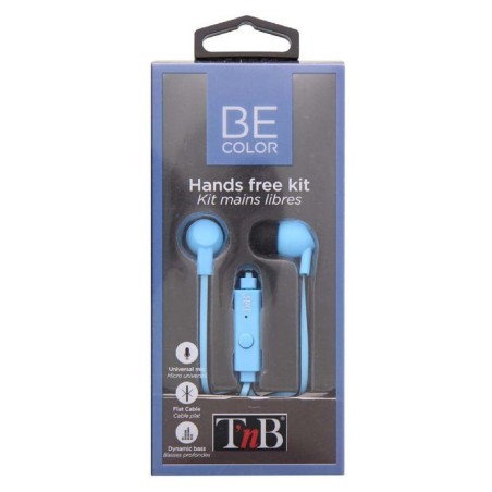Tnb auriculares con cable be color jack azul