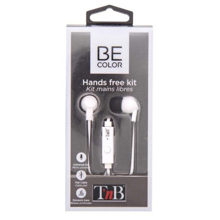 Tnb auriculares con cable be color jack blanco