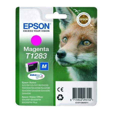 Tinta original epson t1283 magenta c13t12834011 3.5ml