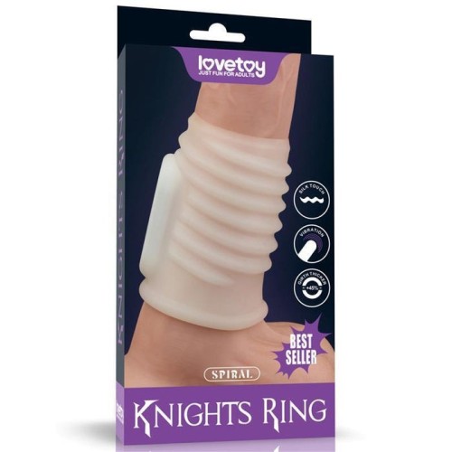 Funda para el pene con vibración spiral knights