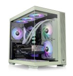 Caja pc thermaltake view 380 tg argb verde claro, vidrio templado x 2 ca-1z2-00mewn-00