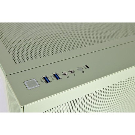 Caja pc thermaltake view 380 tg argb verde claro, vidrio templado x 2 ca-1z2-00mewn-00