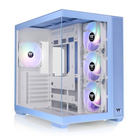 Caja pc thermaltake view 380 tg argb,  azul claro, vidrio templado x 2 ca-1z2-00mfwn-00